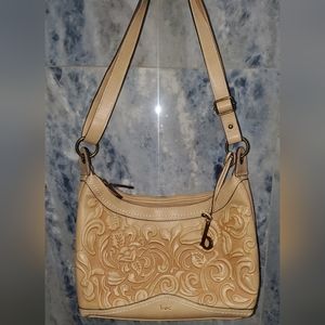 NEW B.O.C. Tooled Vegan Leather Shoulder Bag